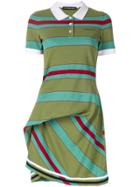 Y/project Striped Polo Dress - Green
