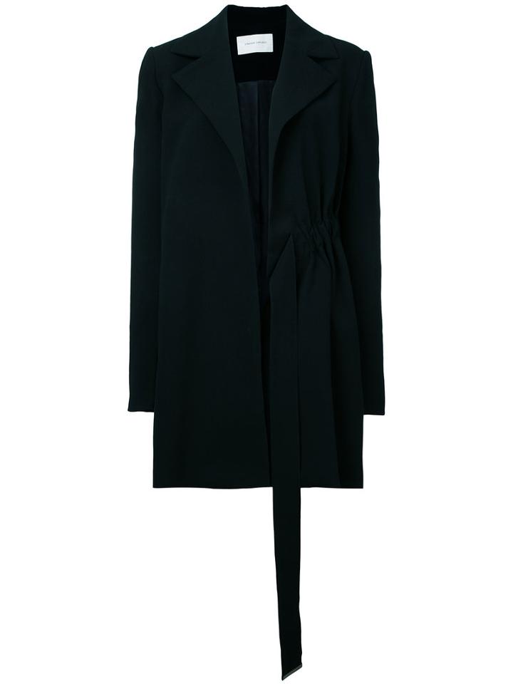 Strateas Carlucci - Metric Gather Coat - Women - Cotton - M, Black, Cotton
