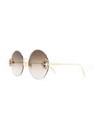Alexander Mcqueen Eyewear Jeweled Spider Sunglasses - Gold