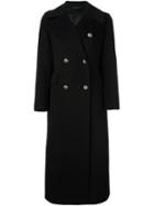 Tagliatore 'britta' Double Breasted Coat, Women's, Size: 44, Black, Cupro/cashmere