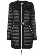 Versace Jeans Belted Padded Jacket - Black