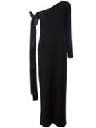 Rochas One Shoulder Gown, Women's, Size: 40, Black, Silk/polyester/spandex/elastane/viscose