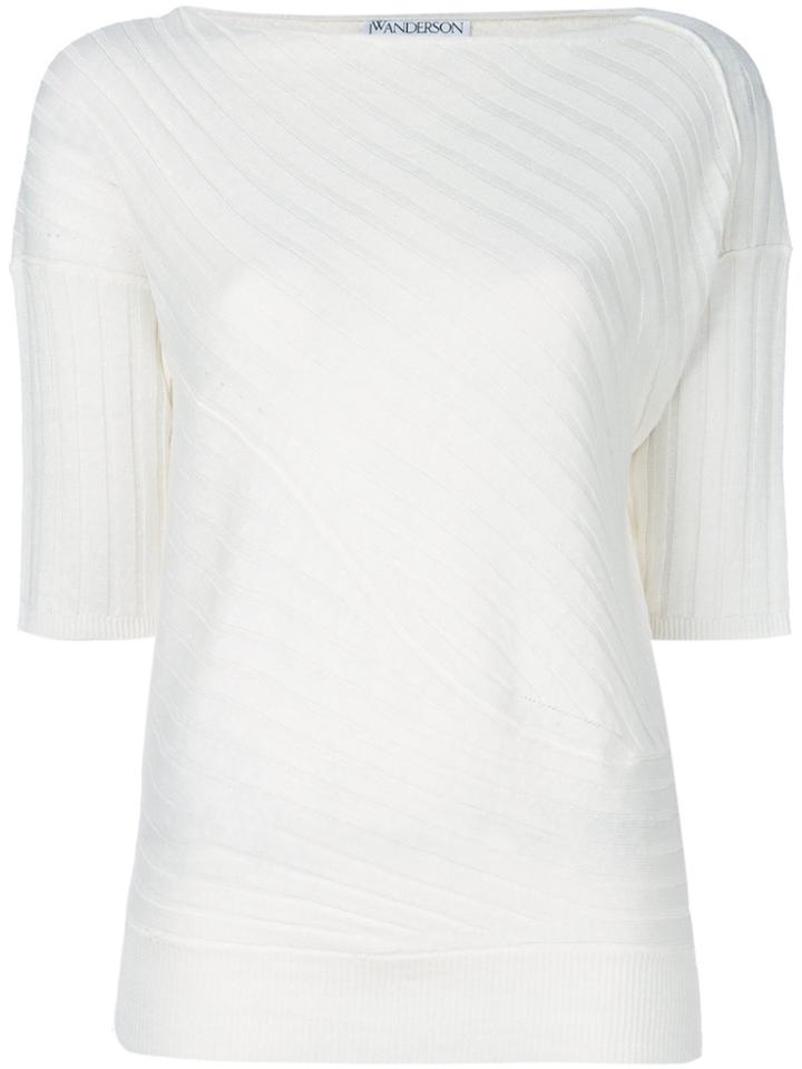 Jw Anderson Ribbed T-shirt - White