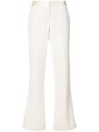 Prabal Gurung Classic Bootleg Trousers - White