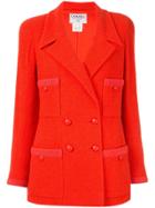 Chanel Pre-owned 1997 Double-breasted Jacket - Orange