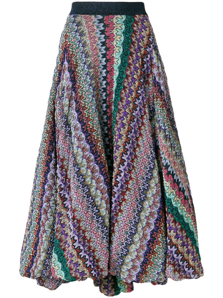 Missoni Striped Full Skirt - Multicolour