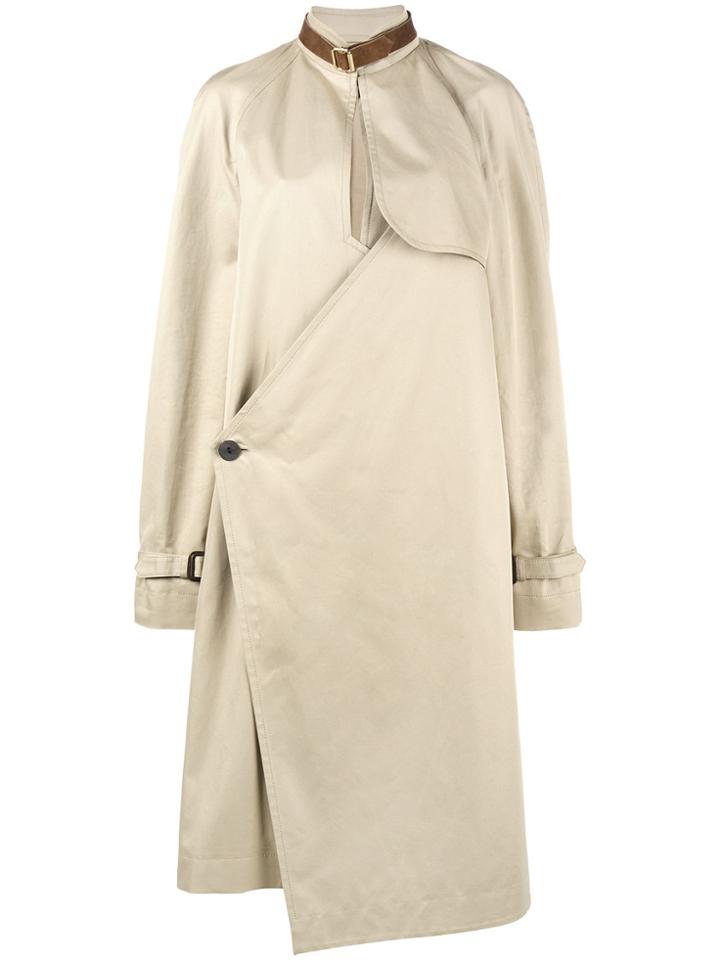 Jw Anderson Asymmetric Trench Coat - Brown