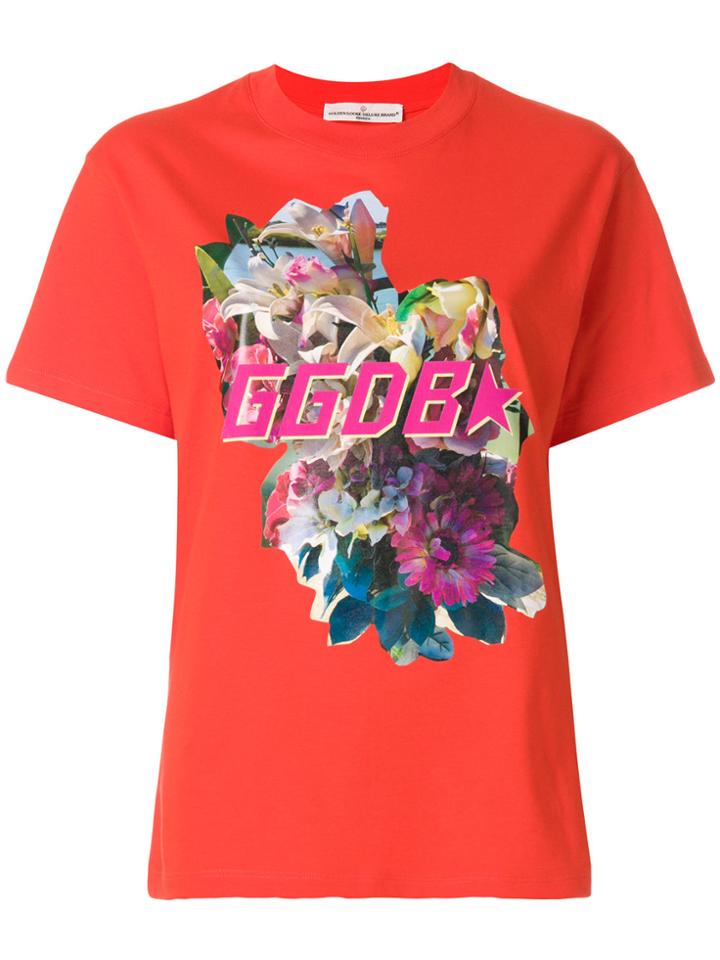 Golden Goose Deluxe Brand Printed T-shirt - Yellow & Orange