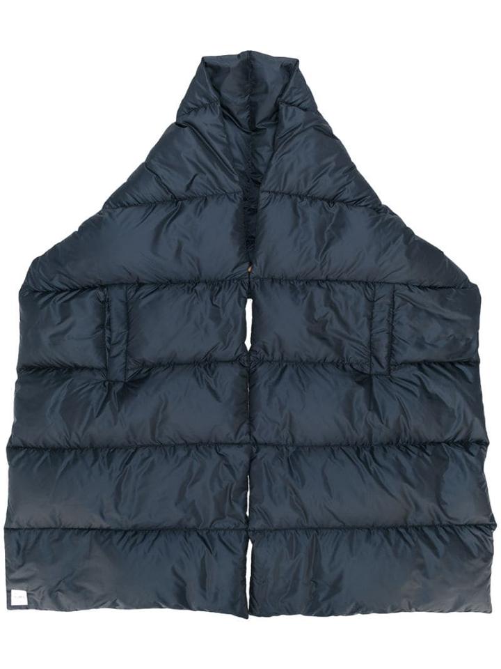 Max Mara Padded Pull Through Scarf - Blue