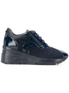 Geox Woven Lace-up Sneakers - Blue
