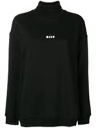 Msgm High Neck Sweater - Black