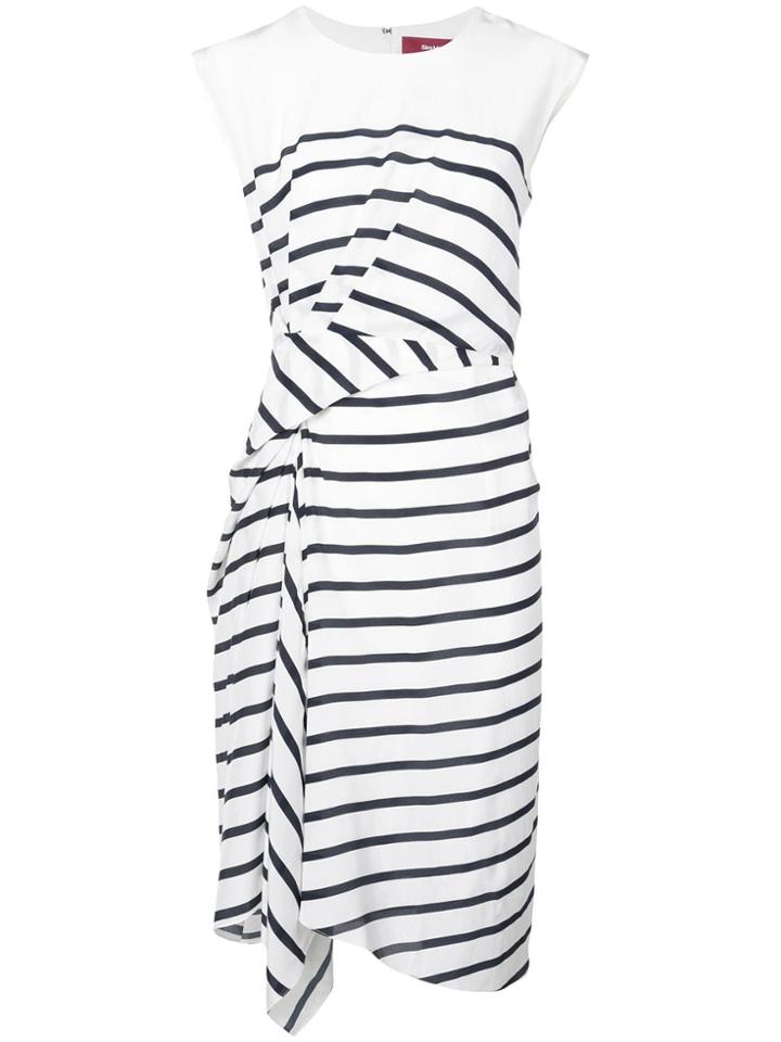 Sies Marjan Striped Midi Dress - White
