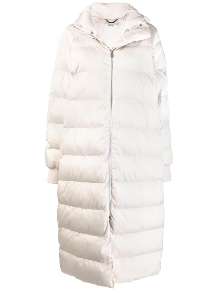 Stella Mccartney Long Puffer Coat - White