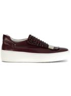 Sergio Rossi Slip-on Studded Sneakers - Red