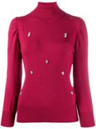 Liu Jo Crystal-embellished Jumper - Red