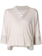 Maison Margiela Cropped Cardigan - Nude & Neutrals