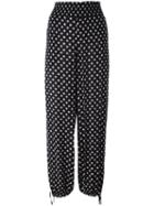Tory Burch 'kingfish' Print Trousers, Women's, Size: Small, Black, Viscose
