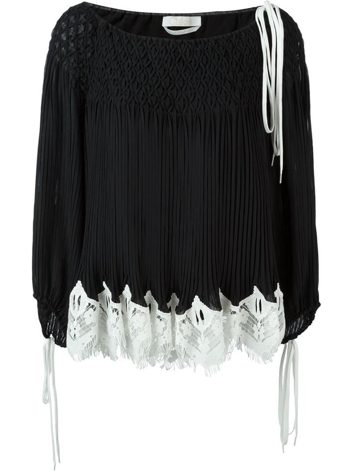 Chloé Lace Hem Top