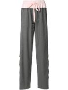 Cédric Charlier Drawstring Wide-leg Pants - Grey