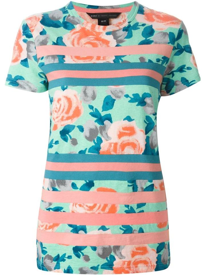 Marc By Marc Jacobs Jerrie Rose Striped T-shirt