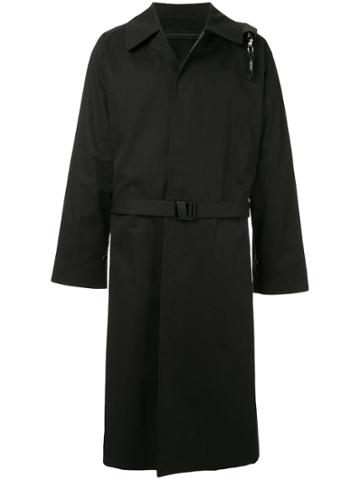 Sankuanz Belted Long Coat - Black