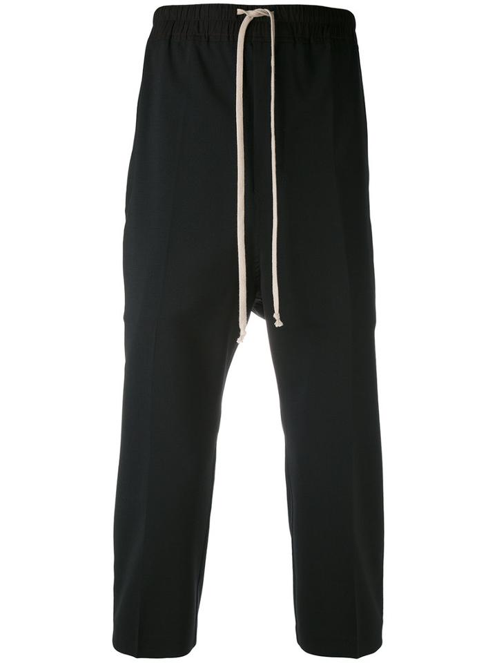 Rick Owens - Astaires Trousers - Men - Cotton/spandex/elastane/virgin Wool - 52, Black, Cotton/spandex/elastane/virgin Wool
