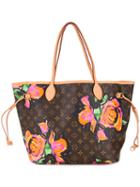 Louis Vuitton Vintage - Floral Print Tote - Women - Leather - One Size, Brown, Leather