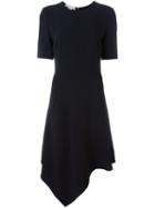 Stella Mccartney Asymmetric Hem Cadi Dress, Women's, Size: 42, Black, Spandex/elastane/acetate/viscose