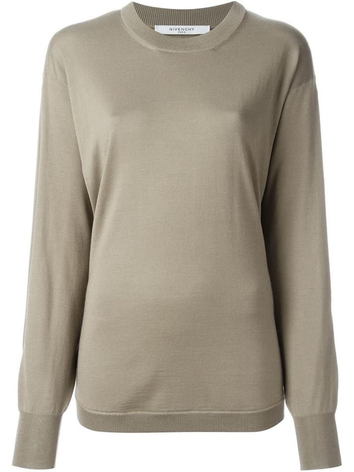 Givenchy Slit Sleeve Jumper, Women's, Size: Small, Nude/neutrals, Silk/wool