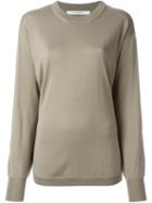 Givenchy Slit Sleeve Jumper, Women's, Size: Small, Nude/neutrals, Silk/wool
