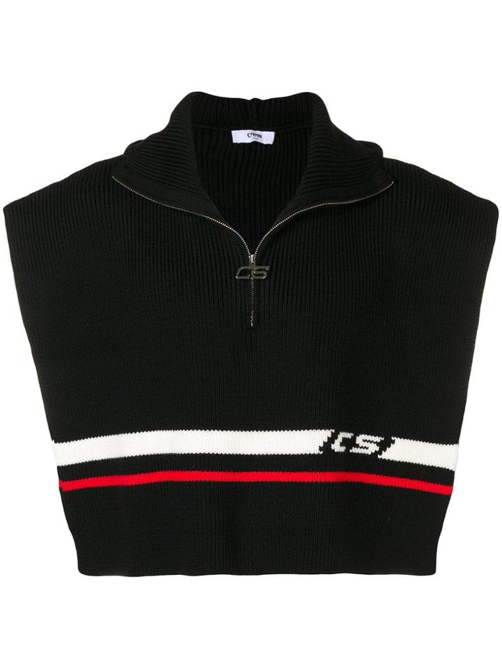 Cmmn Swdn Knitted Poncho - Black