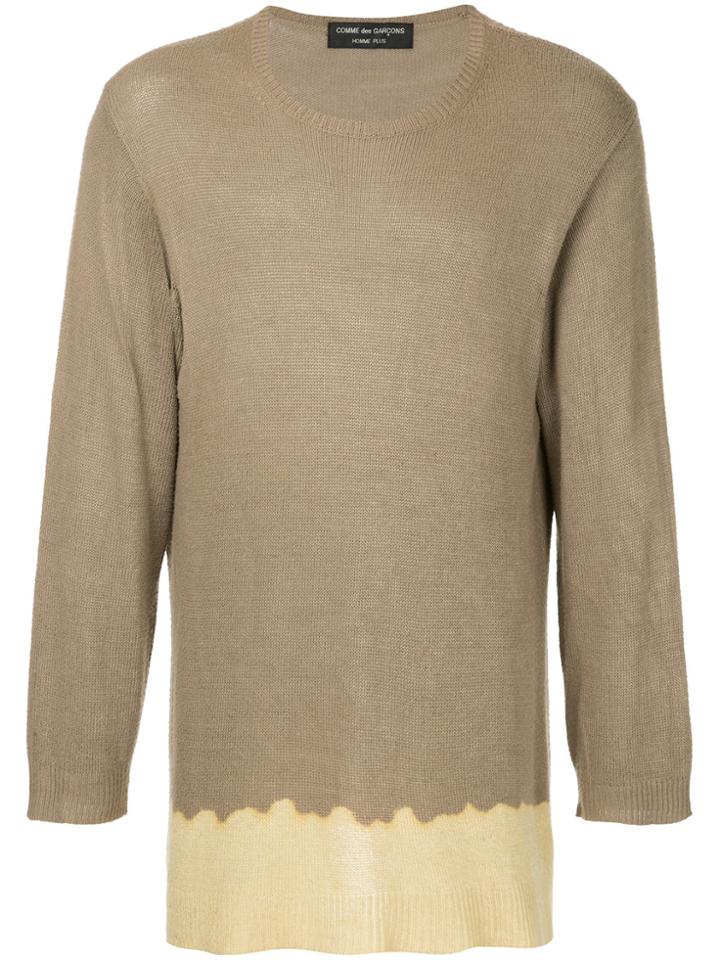 Comme Des Garçons Vintage Bleached Sweater - Brown