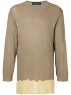 Comme Des Garçons Vintage Bleached Sweater - Brown