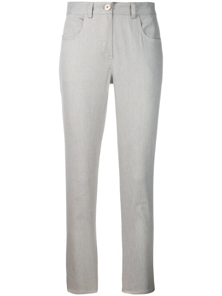 Lorena Antoniazzi Slim Fit Trousers - Grey