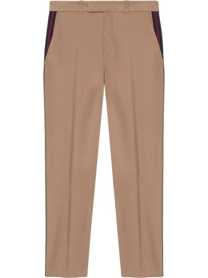 Gucci 60s Pant With Web - Neutrals