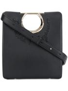 Salvatore Ferragamo Gancini Handle Open-top Tote - Black