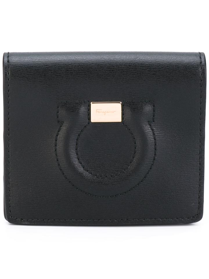 Salvatore Ferragamo Gancio Card Holder - Black