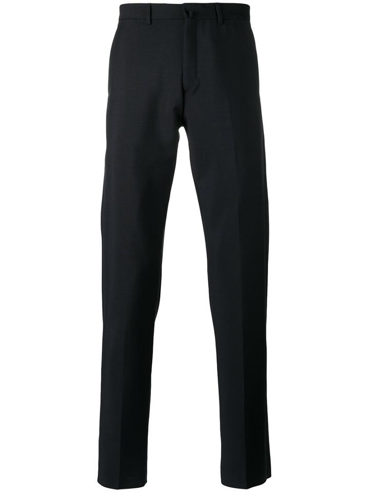 Acne Studios Cropped Tailored Trousers, Men's, Size: 48, Blue, Cotton/viscose/mohair/wool