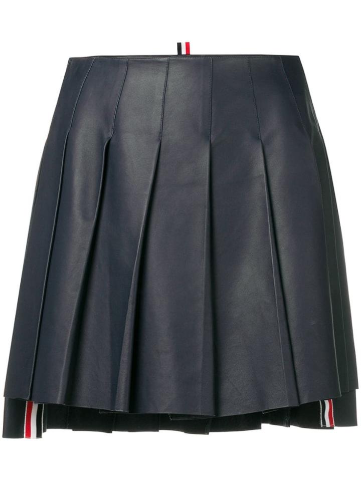 Thom Browne Nappa Sorbetta Miniskirt - Blue