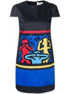 Alice+olivia Ao X Keith Haring Embellished Dress - Blue