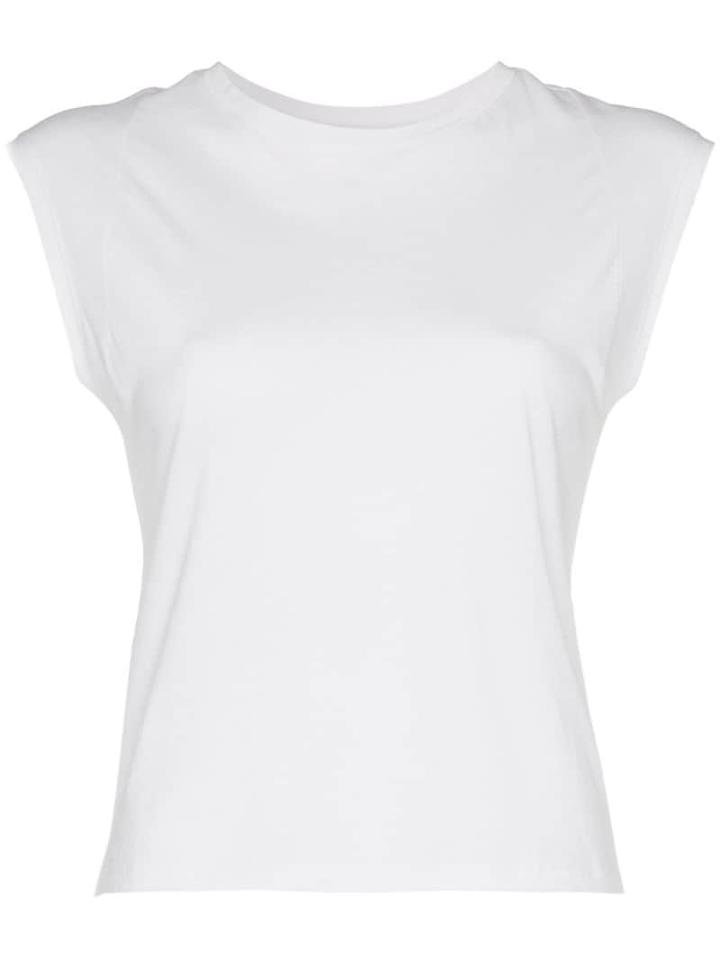 Frame Sleeveless Tank Top - White