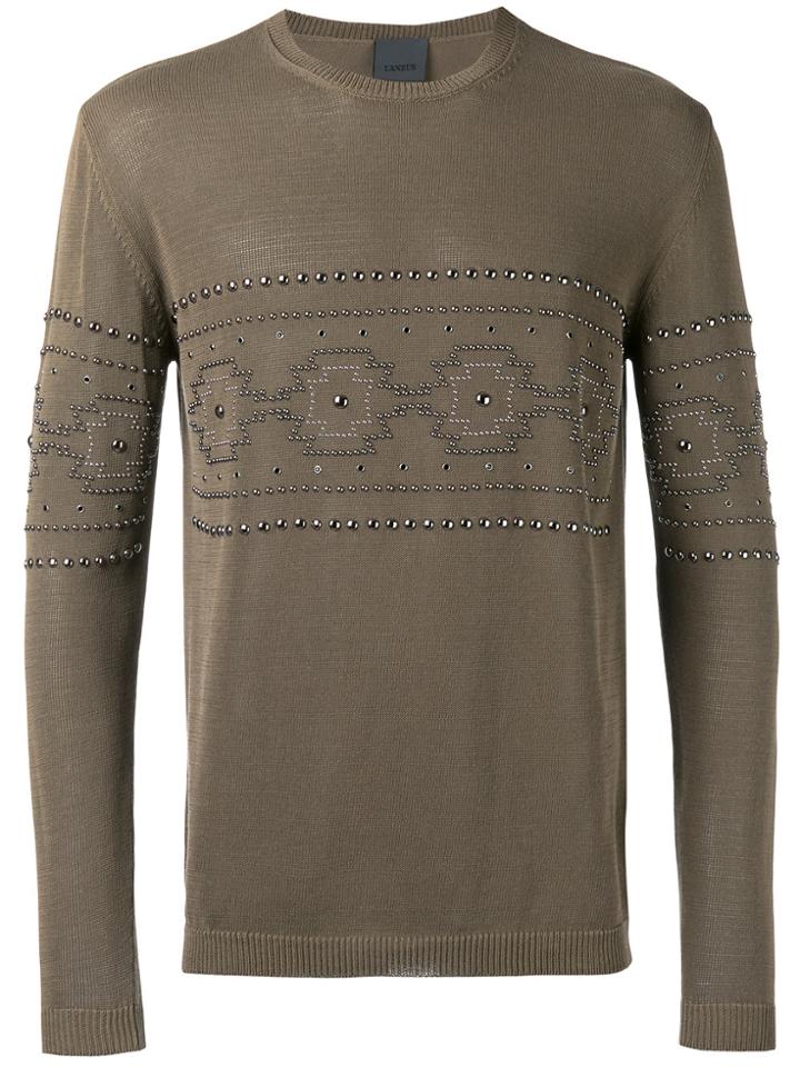 Laneus Knitted Top - Green