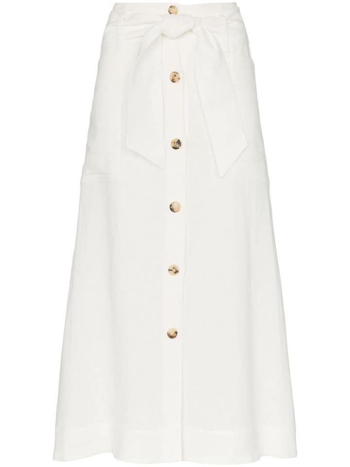 Le Kasha Giza Midi-skirt - White