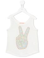 Anne Kurris Marcel Peace Tank, Girl's, Size: 10 Yrs, White