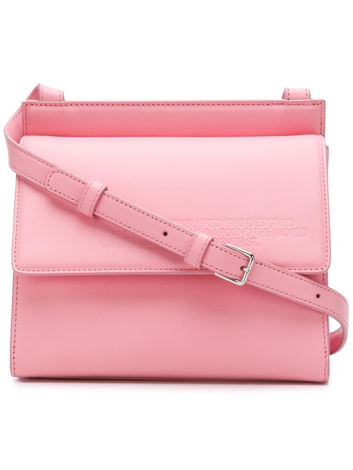 Calvin Klein 205w39nyc Structured Cross Body Bag - Pink & Purple