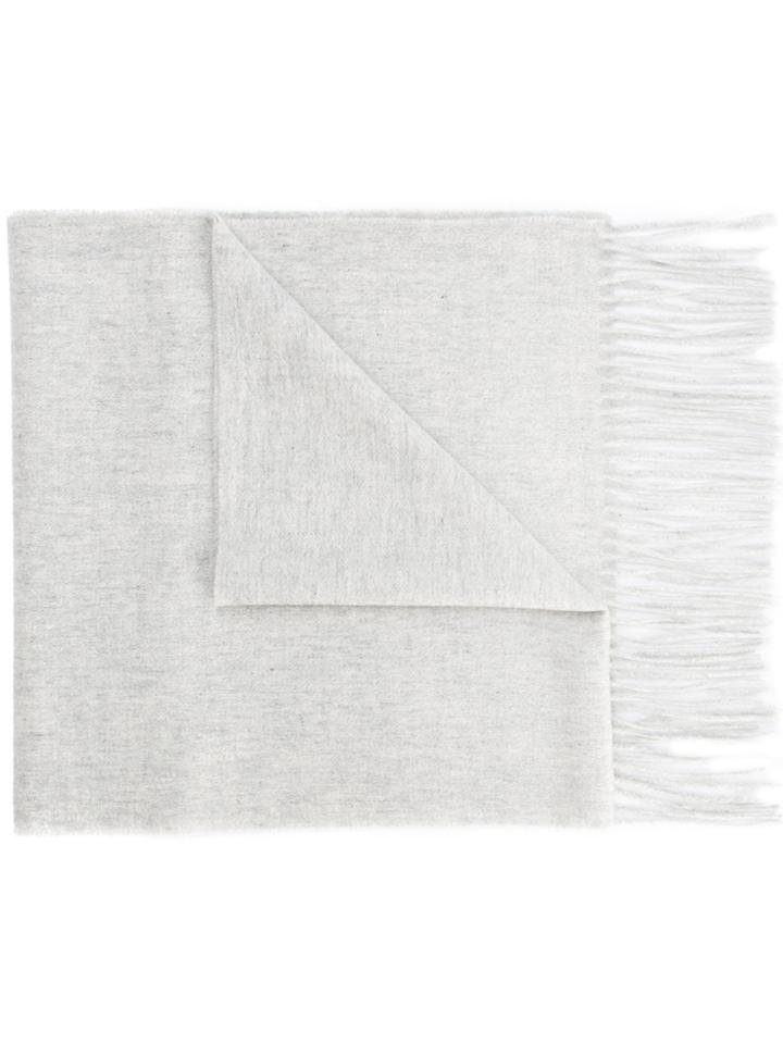 Estnation Fringed Scarf - Grey