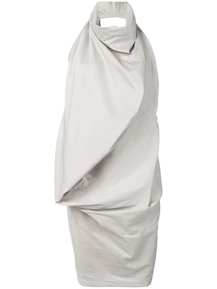 Rick Owens Oversized Neck Dress - Neutrals