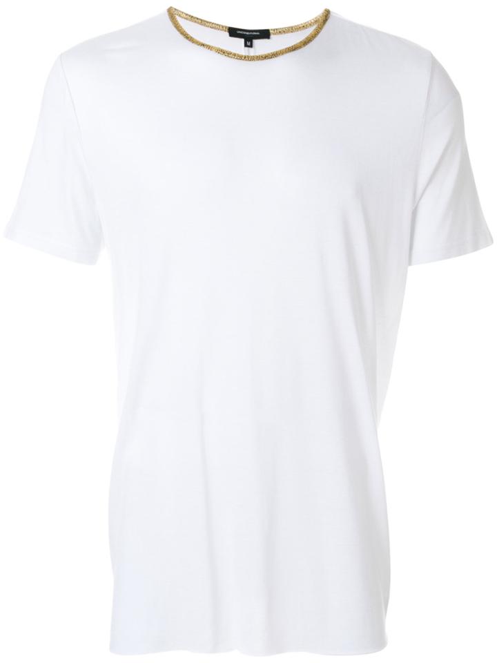 Unconditional Contrast Neck T-shirt - White