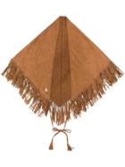 Saint Laurent Frill Scarf - Brown