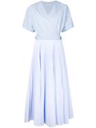 Tome Pleated Skirt Wrap Dress